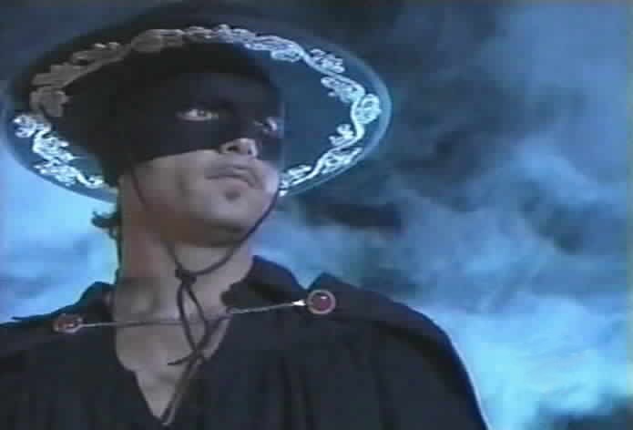 Zorro arrives to rescue Miguel.