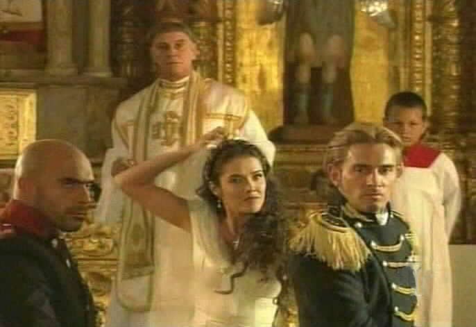 Diego interrupts the wedding ceremony.