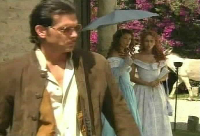 Catalina and Mariangel watch the drunk Diego.