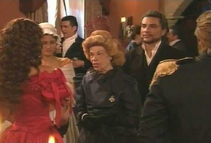 The Marquesa greets Esmeralda.