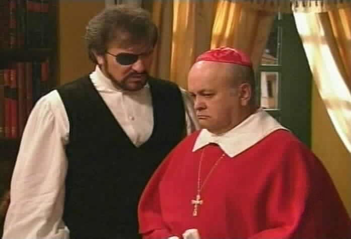 Fernando orders the Cardinal to leave immediately.
