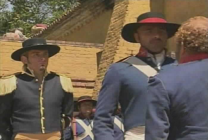 Garcia sees the gypsies climb onto the prison roof.