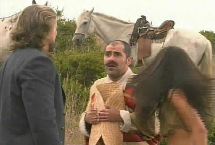 Juan reports that Montero's soldiers have taken over the hacienda.