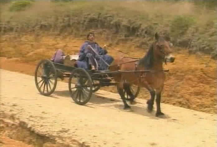 Brother Aaron and Fernando approach the Indian settlement.