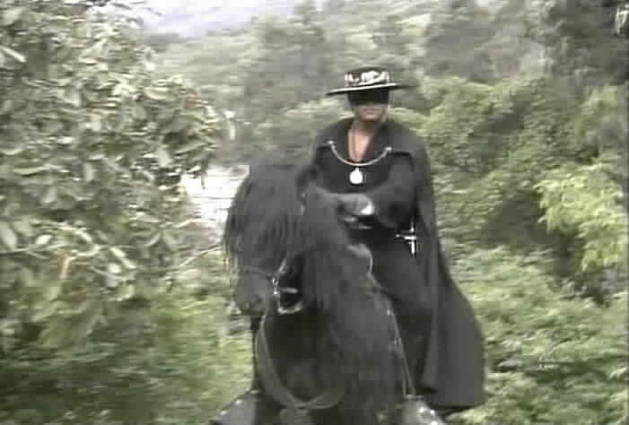 Zorro approaches the shack.