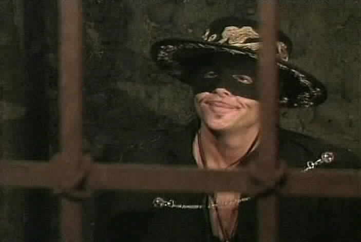 Zorro comments that it is about time Montero caught him.