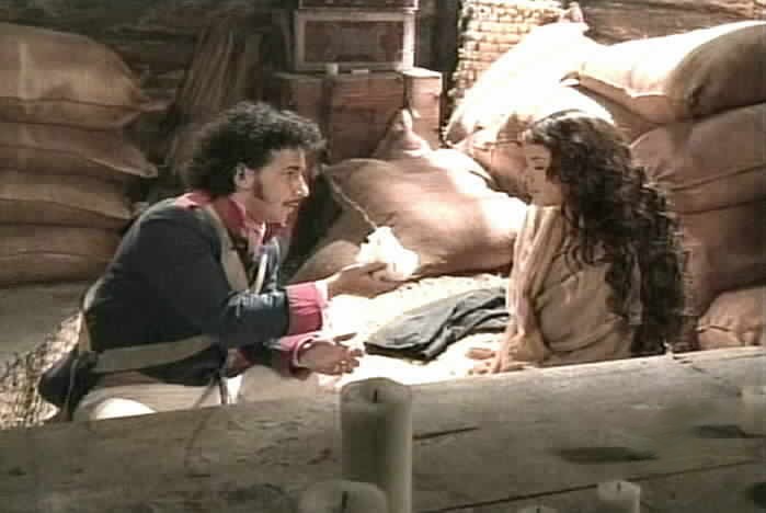 Aguirre brings Esmeralda food - for the last time.