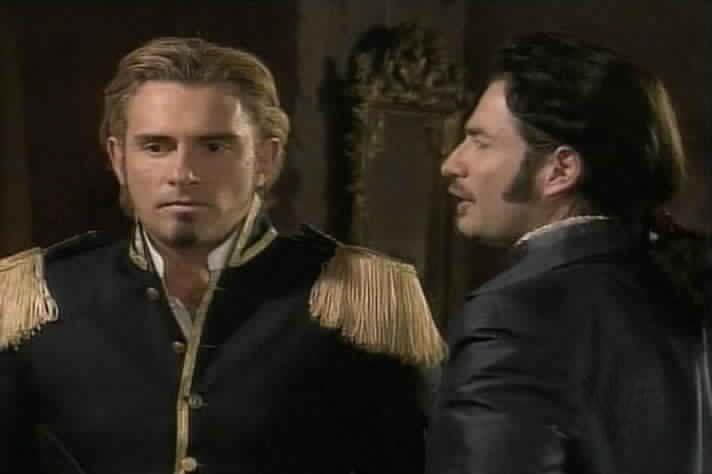 The Duke warns Montero not to allow anyone near the Queen.
