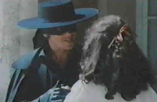 Zorro tells Hortensia that she has given him another reason to live and fight.