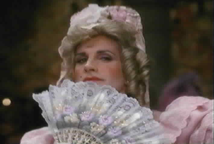 Bunny arrives at the ball disguised as Diego's cousin Margarita.