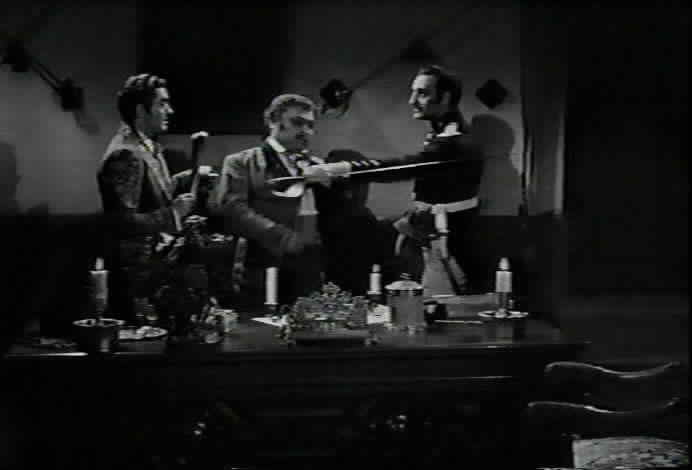 Don Esteban challenges Don Diego to a duel.